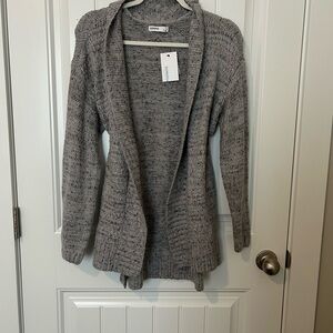 Sonoma Heather Gray Open-Front Cardigan
